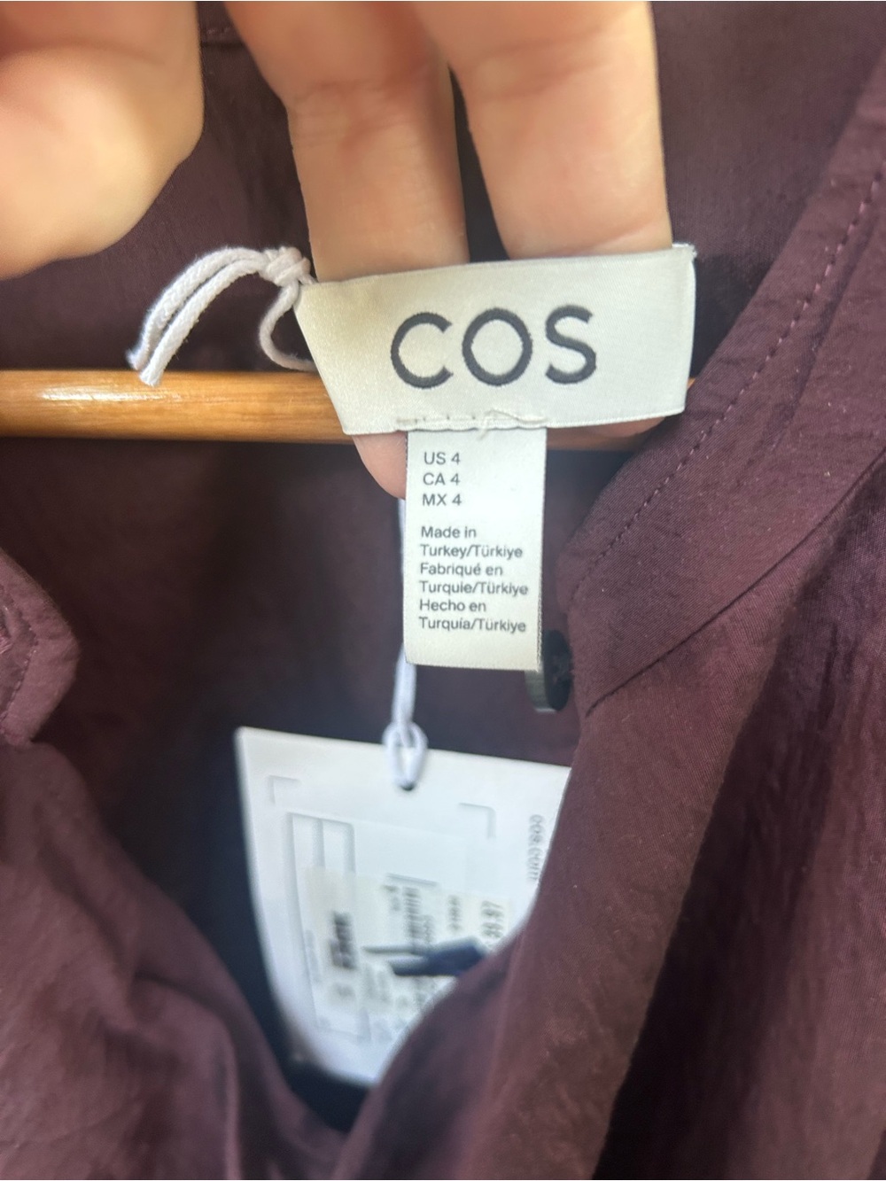 COS Draped-Panel Blouse - Picture 4 of 10